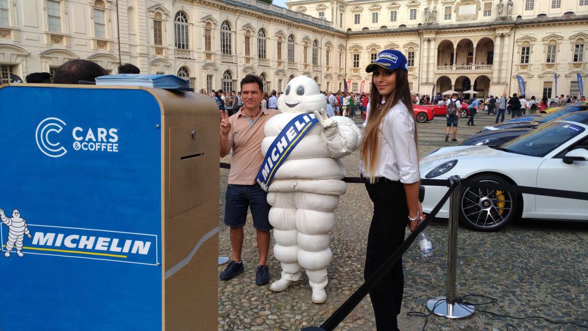 Selfiebox eventi aziendali Michelin